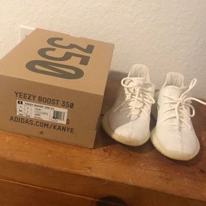 White yeezy boost 350 V2 size 7.5